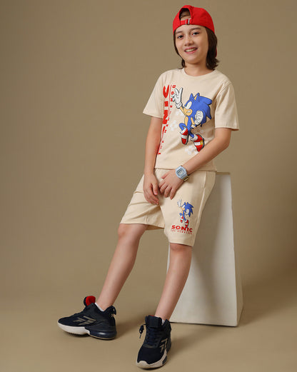 Sonic Modern  Tshirt & short Set  Boys