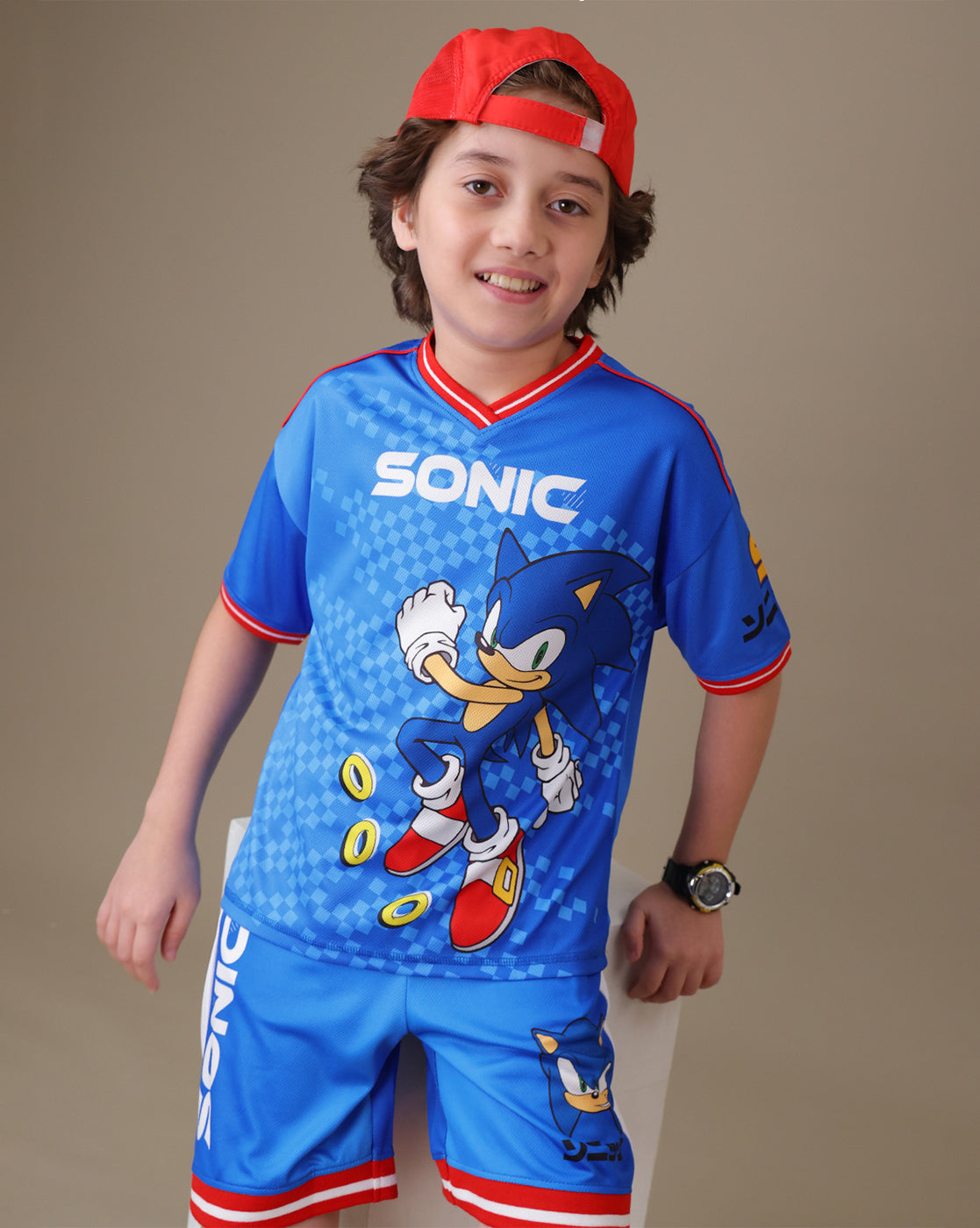 Sonic  Relaxed Fit Tshirt & Short Set Boys
