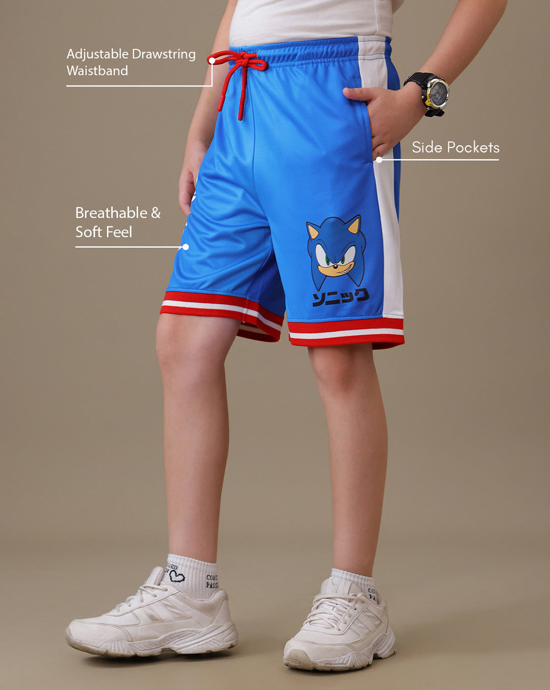 Sonic  Relaxed Fit Tshirt & Short Set Boys