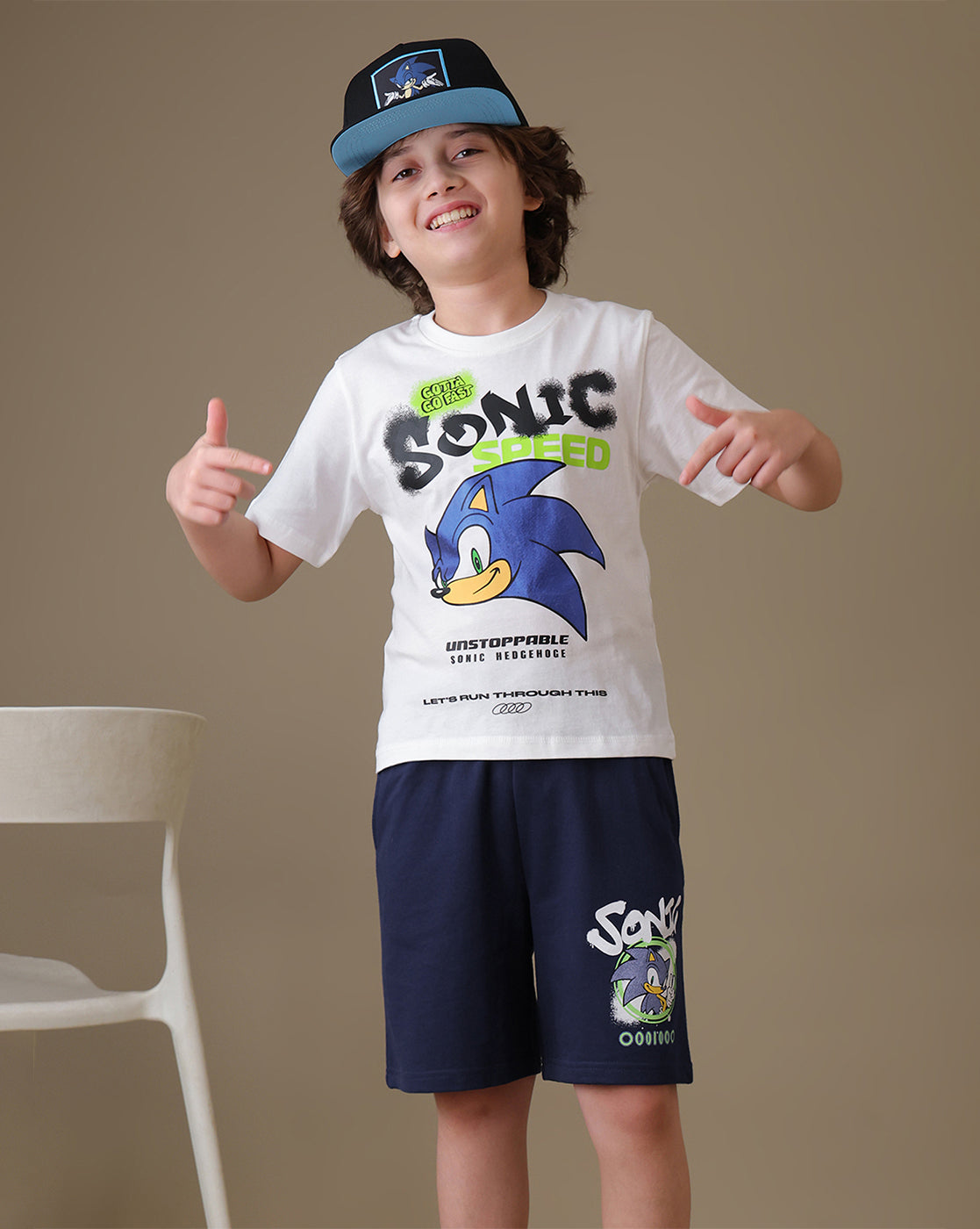 Sonic the Hedgehog  T-Shirt & Shorts Co-Ords Set  Boys