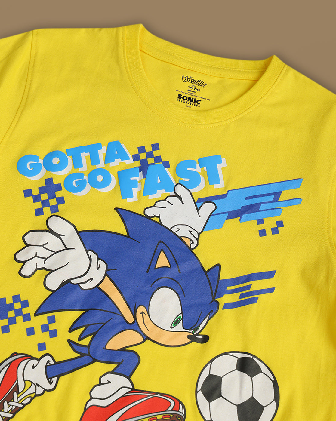 Sonic Modern Printed Tshirt & short Set For Boys