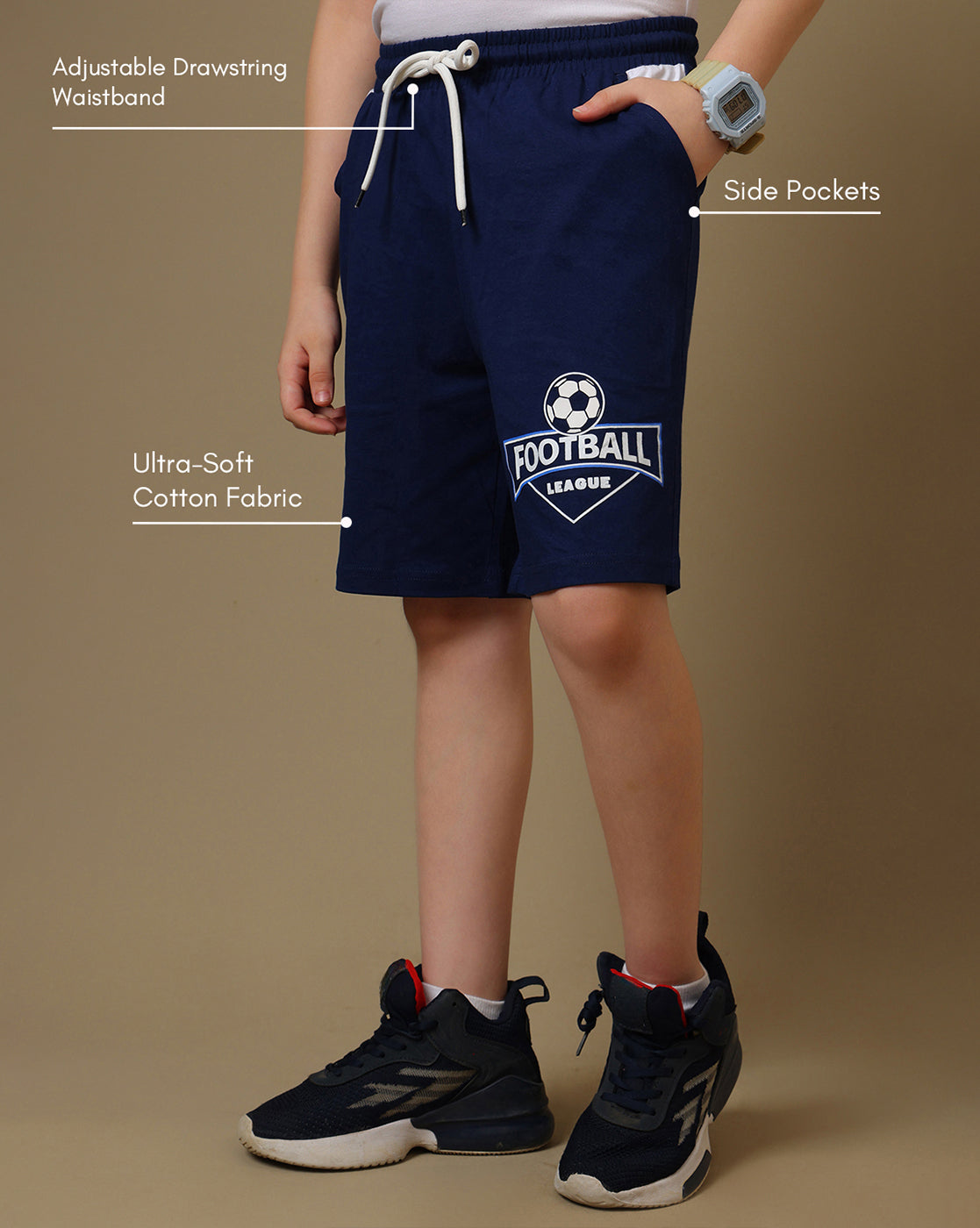 Sonic Modern Printed Tshirt & short Set For Boys