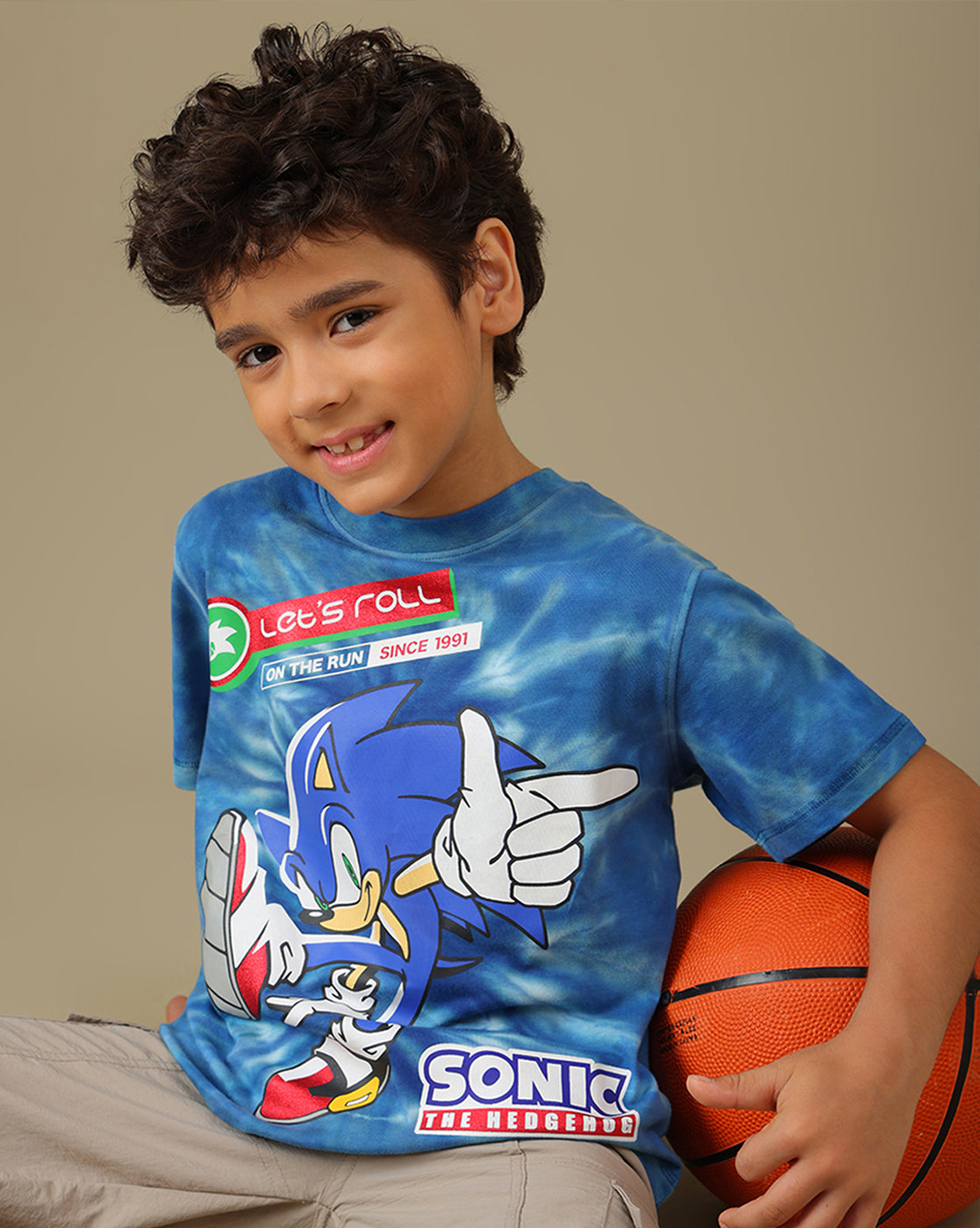 Sonic Printed Regular Fit Tshirt For Boys