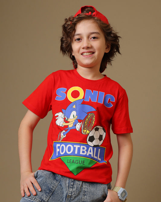 Sonic Modern Printed Regular Fit Tshirt For Boys