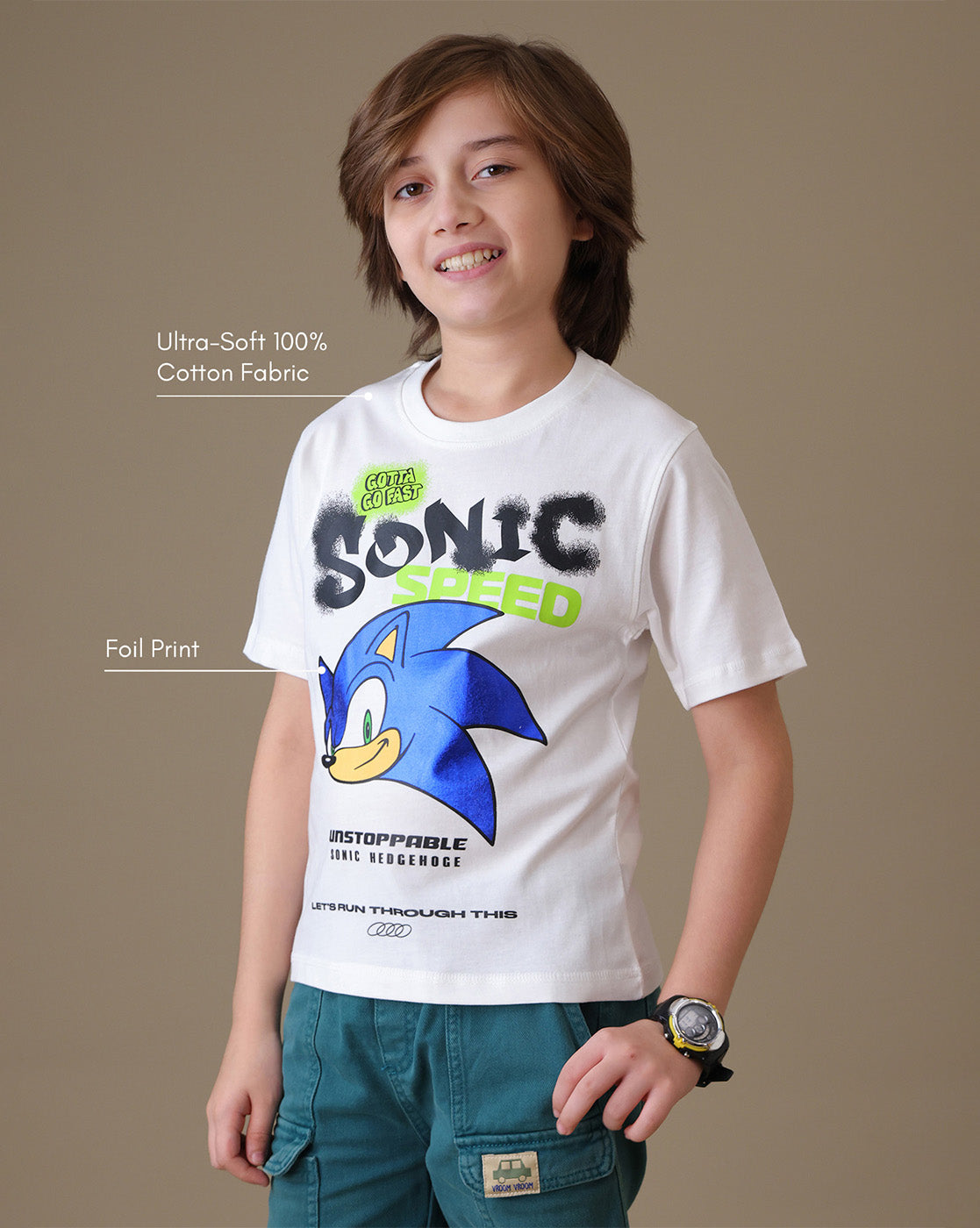 Sonic the Hedgehog  Regular Fit Tshirt  Boys