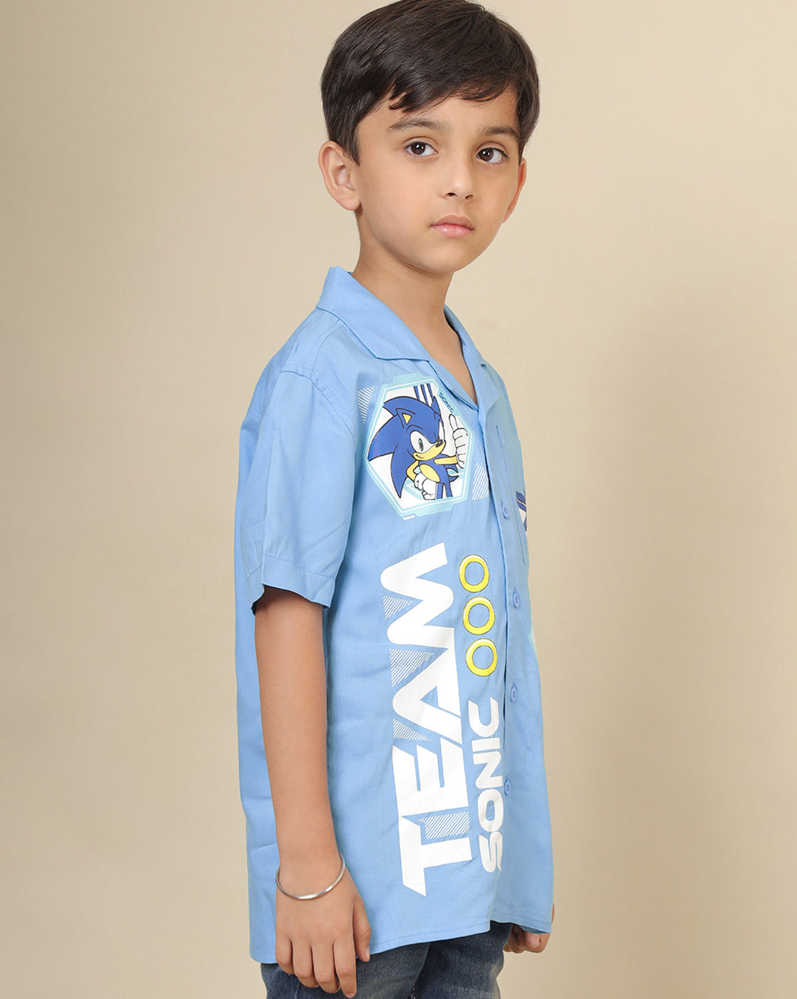 Sonic Printed Shirt For Boys