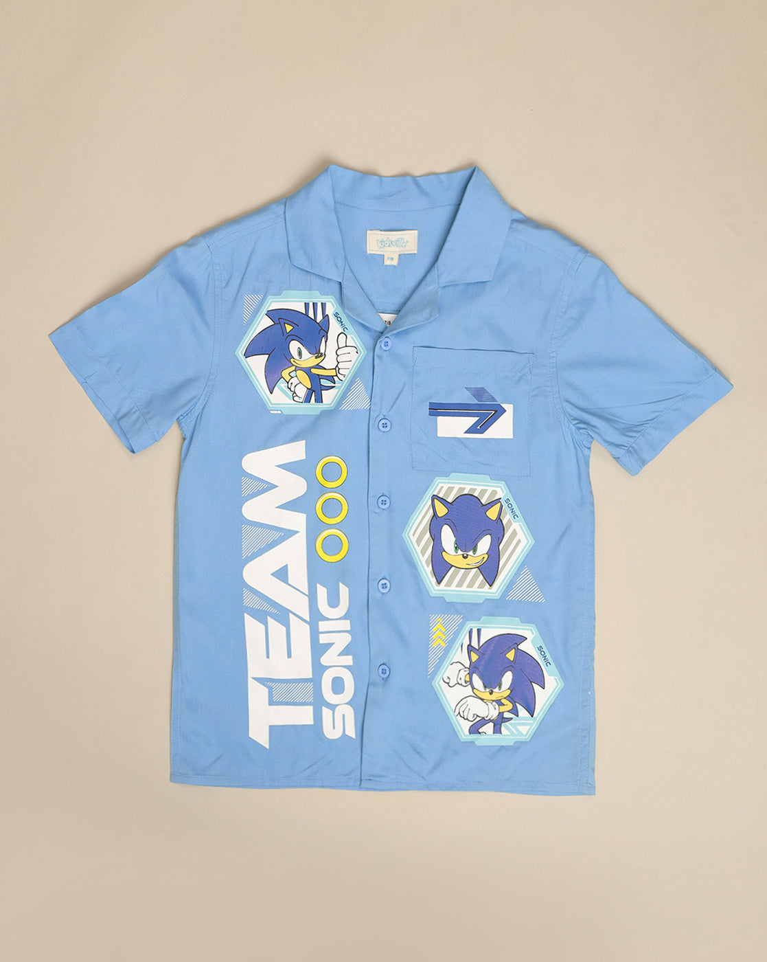 Sonic Printed Shirt For Boys