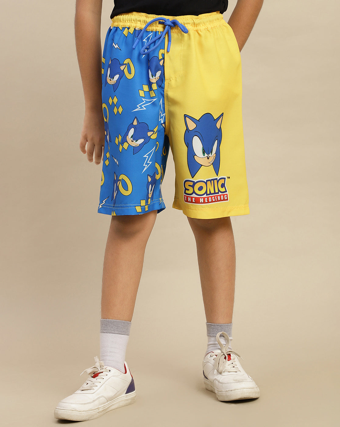 Sonic Modern Printed Swim board Shorts For Boys