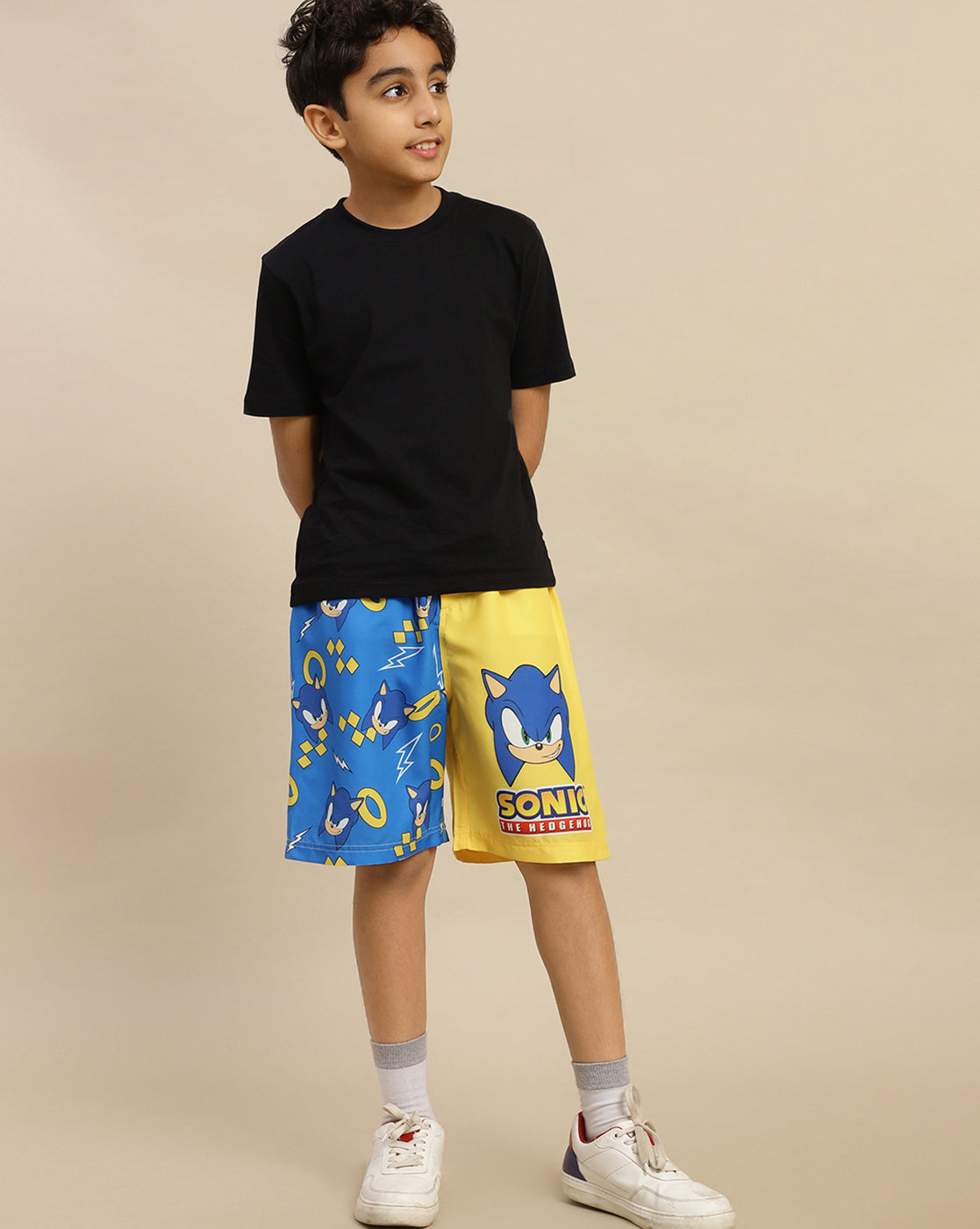 Sonic Modern Printed Swim board Shorts For Boys