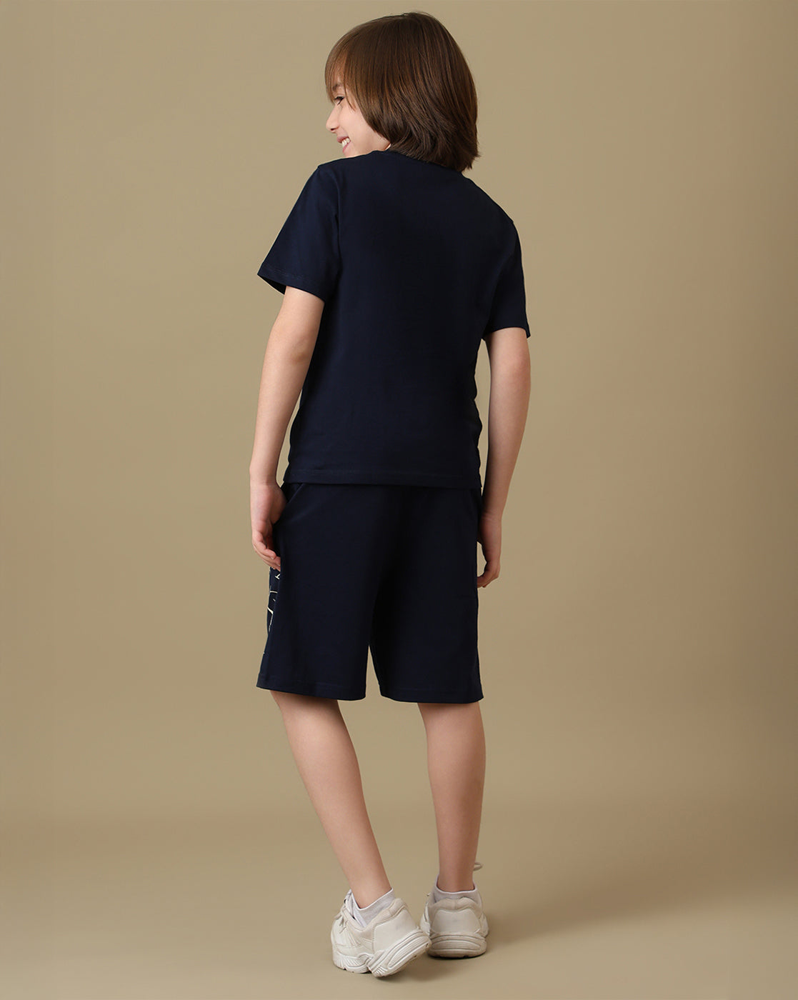 Sonic Graphic Printed Regular Fit Tshirt & Shorts Set For Boys