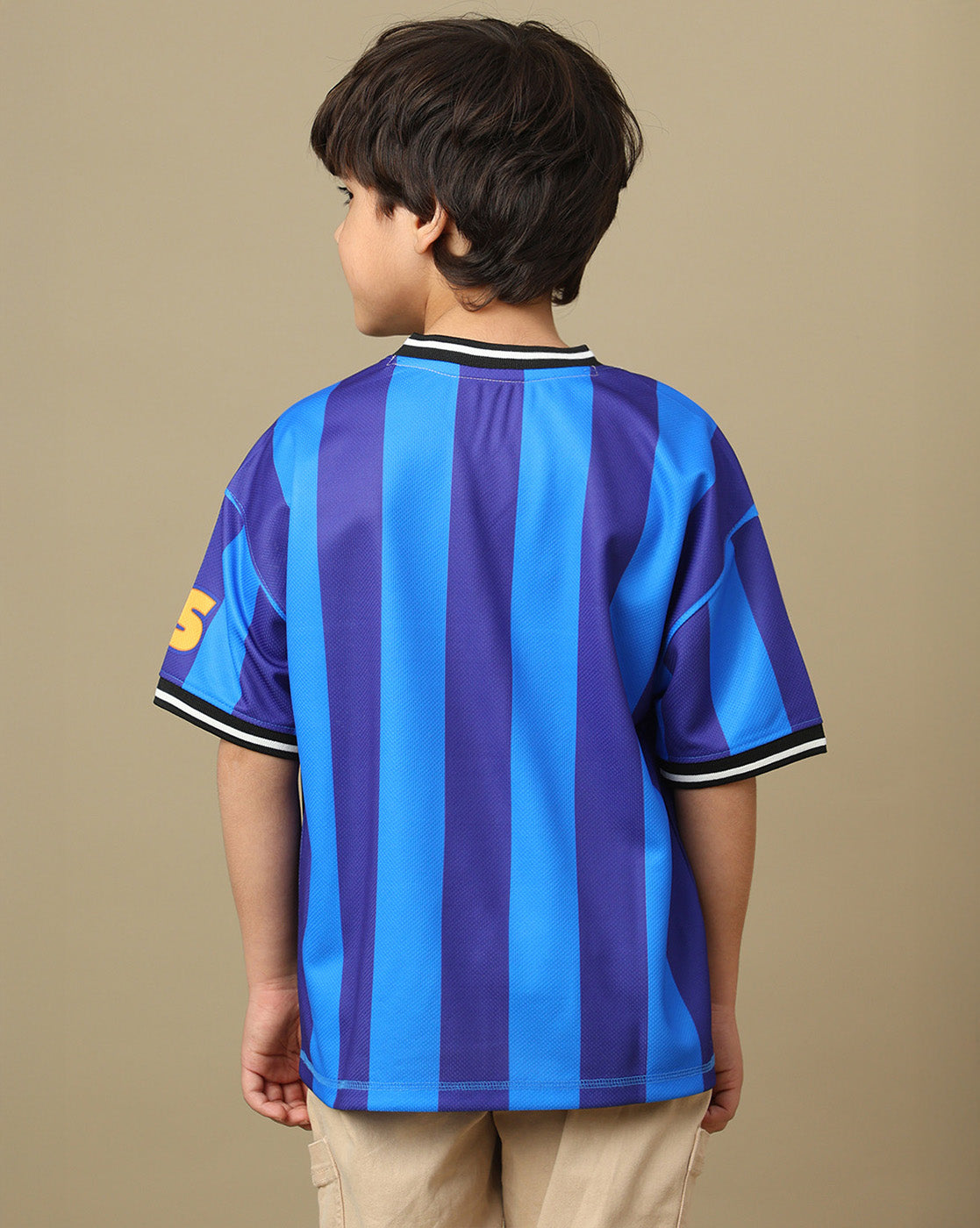 Sonic Printed Oversized V Neck Tshirt For Boys