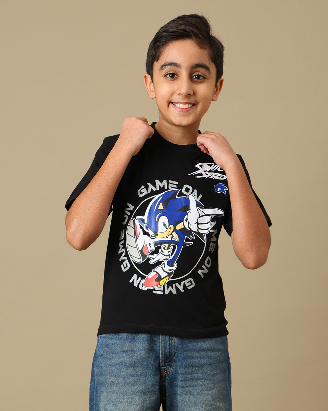 Sonic Modern Printed Regular Fit Tshirt For Boys