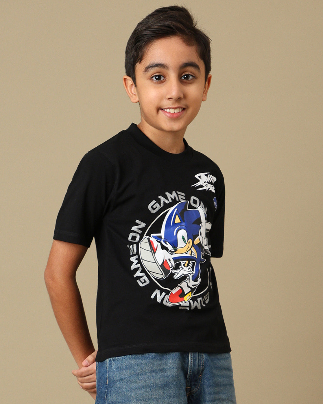 Sonic Modern Printed Regular Fit Tshirt For Boys