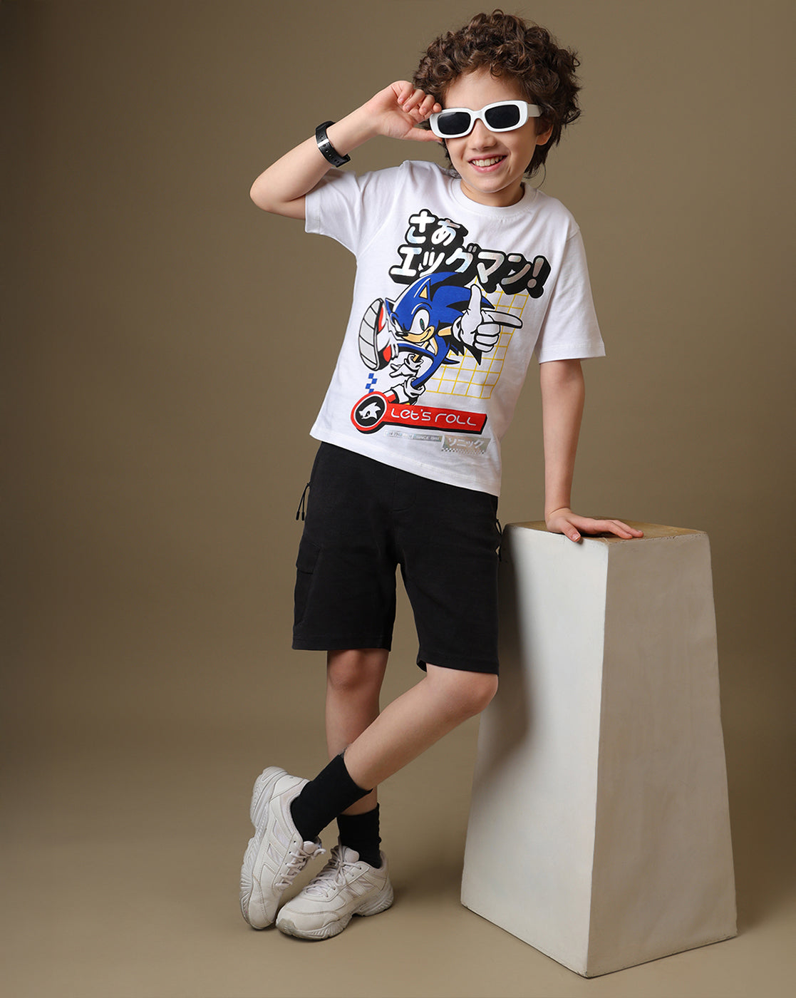 Sonic Printed Regular Fit Tshirt For Boys
