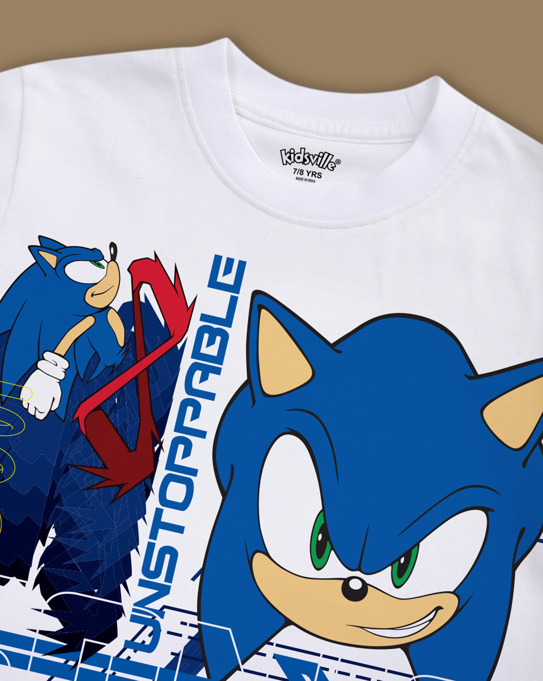 Sonic Printed Regular Fit Tshirt For Boys