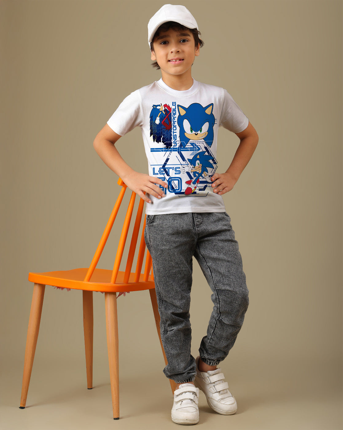 Sonic Printed Regular Fit Tshirt For Boys