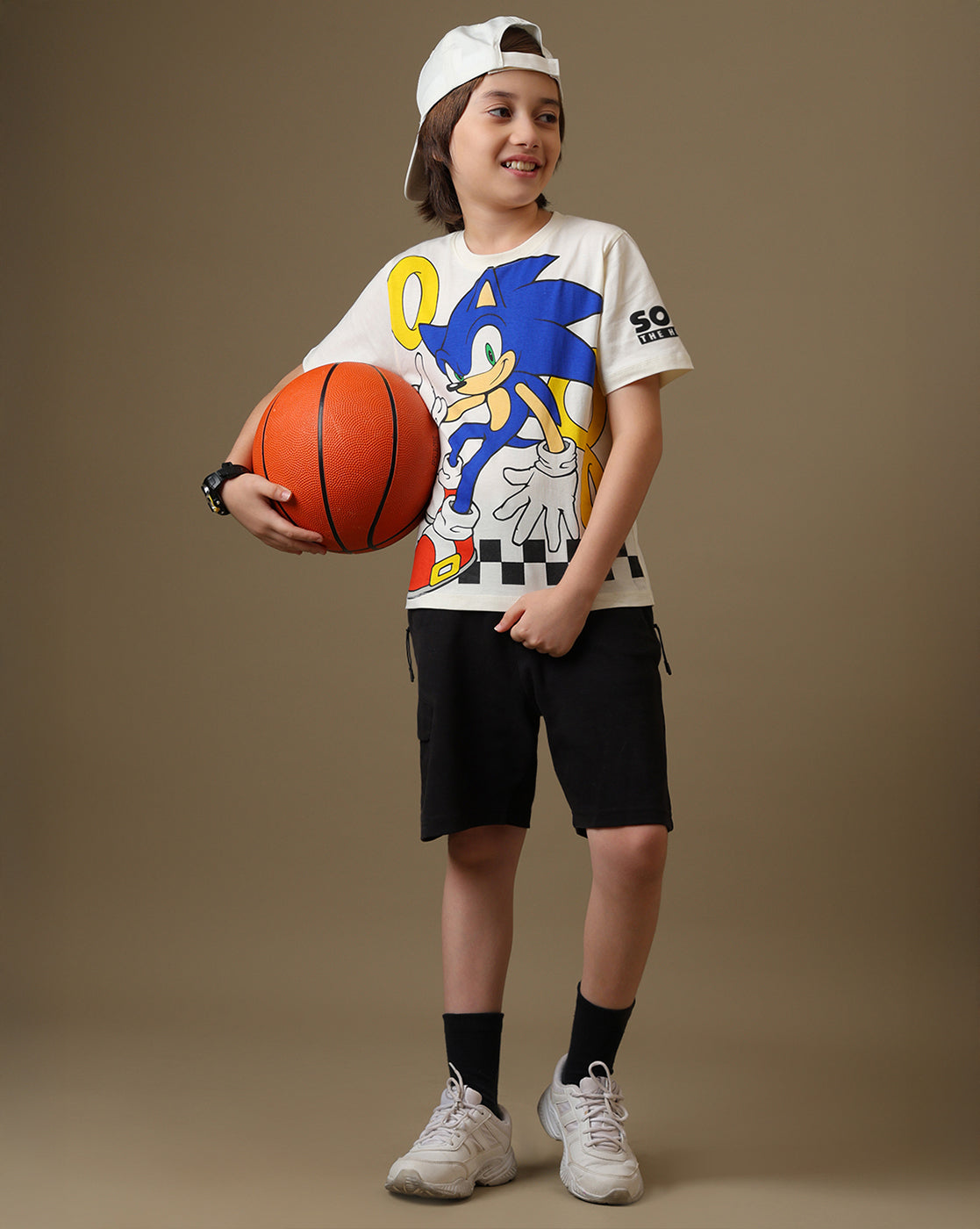 Sonic Printed Regular Fit Tshirt For Boys