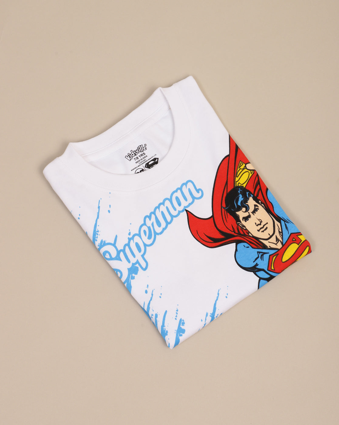 Superman Printed Regular Fit Tshirt For Boys