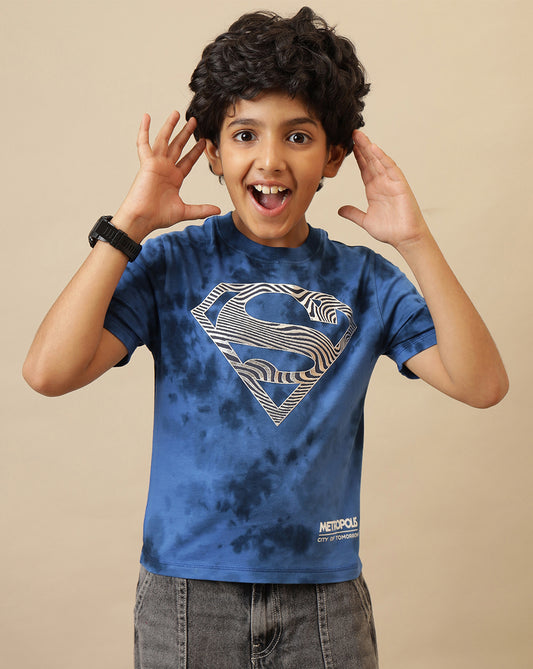 Superman Printed Regular Fit Tshirt For Boys