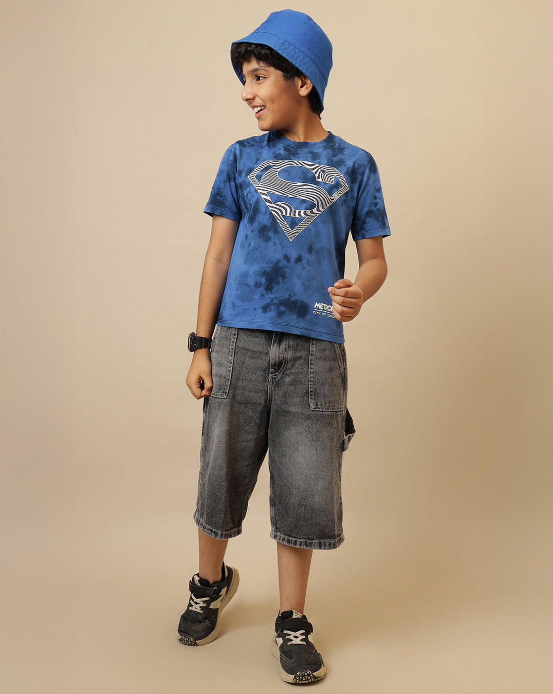 Superman Printed Regular Fit Tshirt For Boys