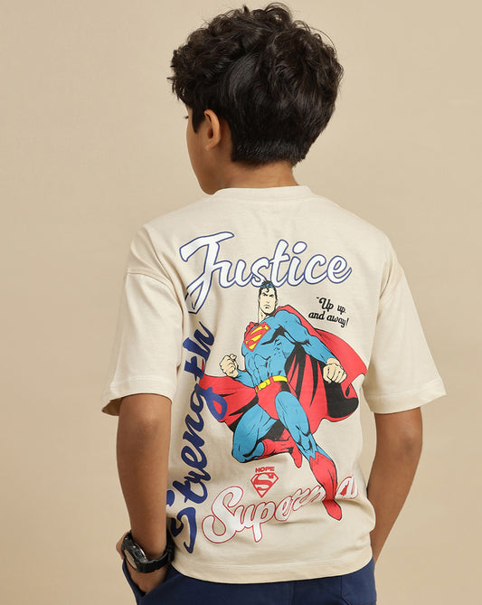 Superman Printed Tshirt For Boys