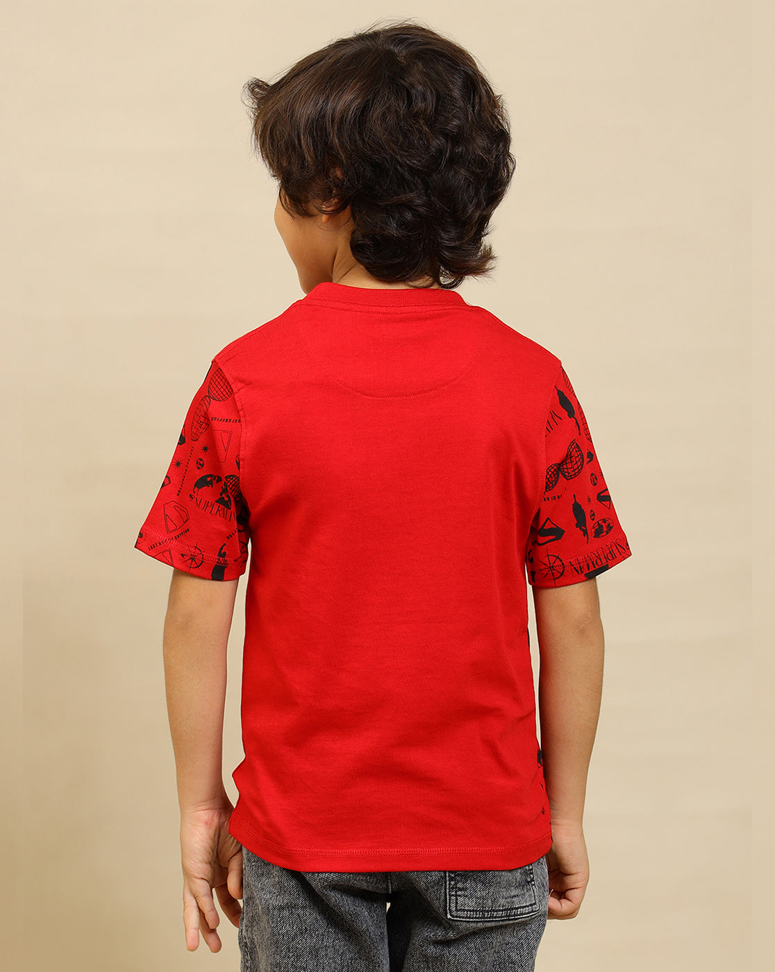 Superman Printed Regular Fit Tshirt For Boys