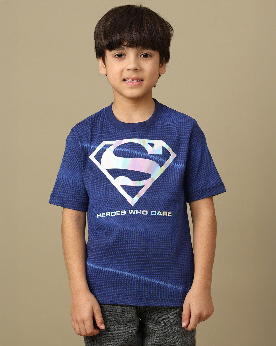 Superman Printed Regular Fit Tshirt For Boys