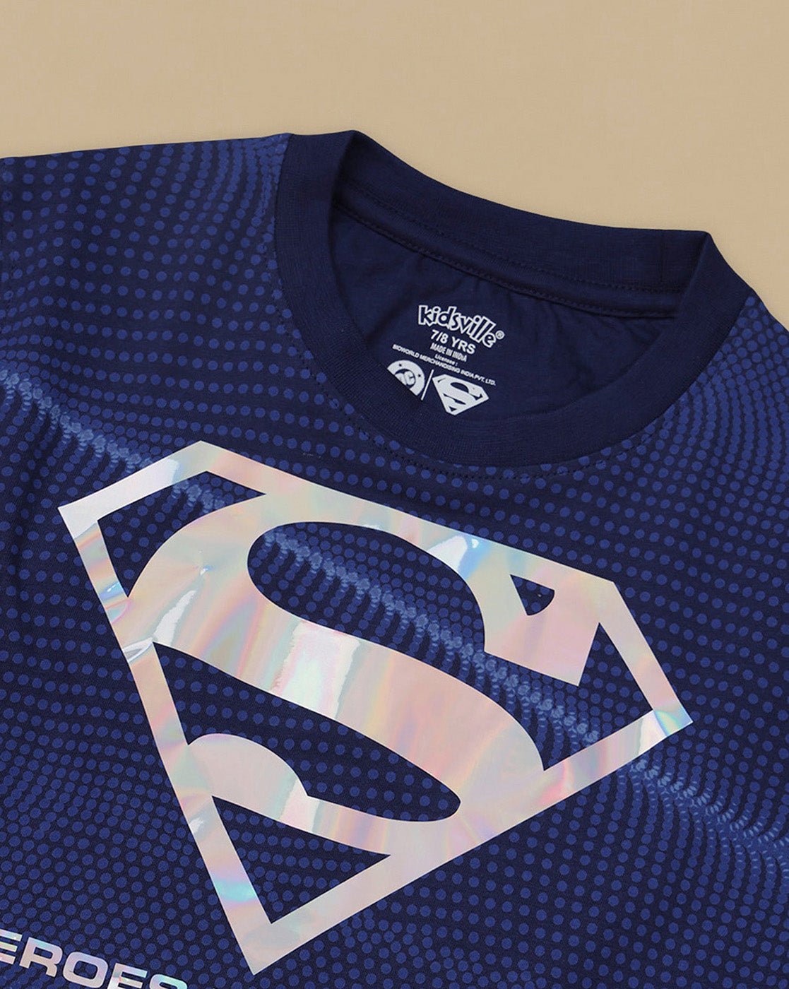 Superman Printed Regular Fit Tshirt For Boys