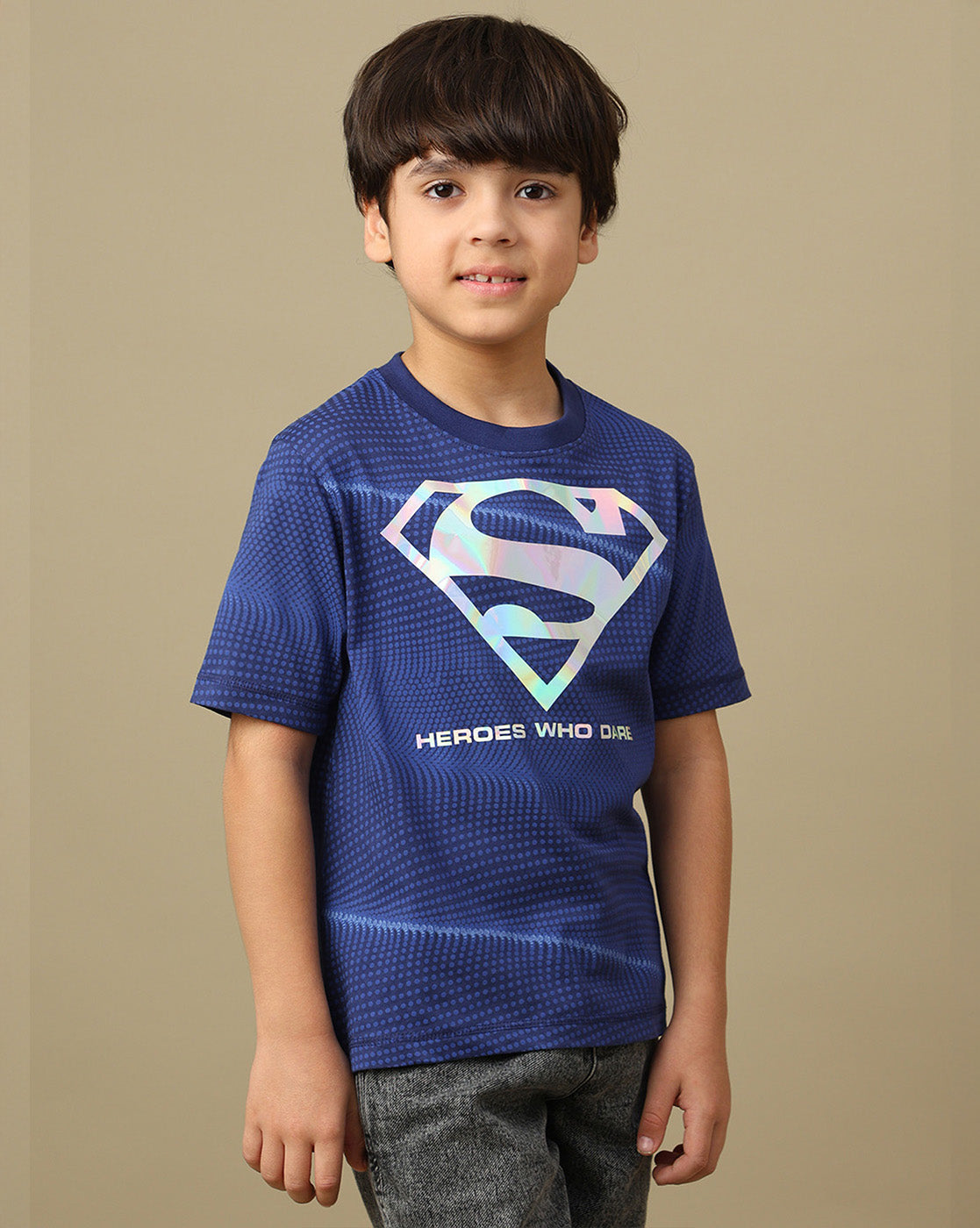 Superman Printed Regular Fit Tshirt For Boys