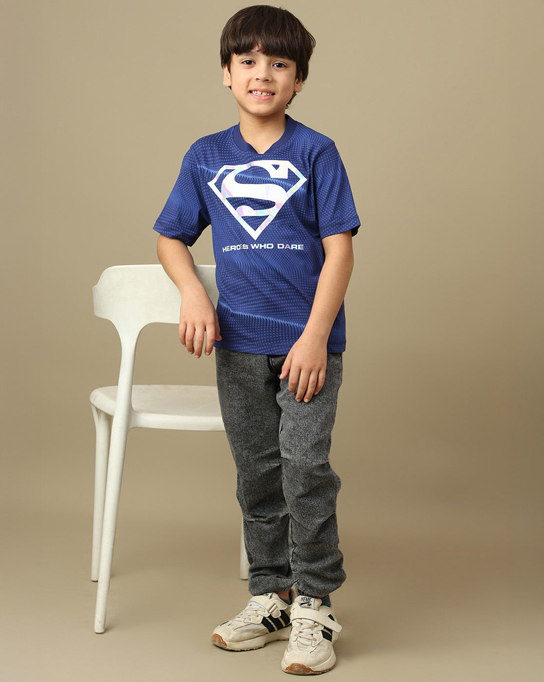 Superman Printed Regular Fit Tshirt For Boys