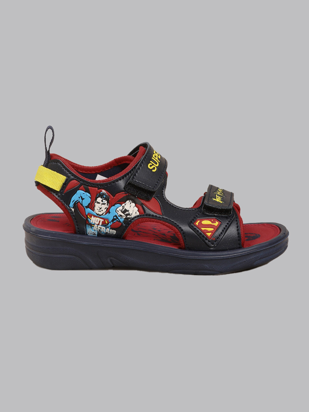 Kids Boys Superman Printed Navy Sandals