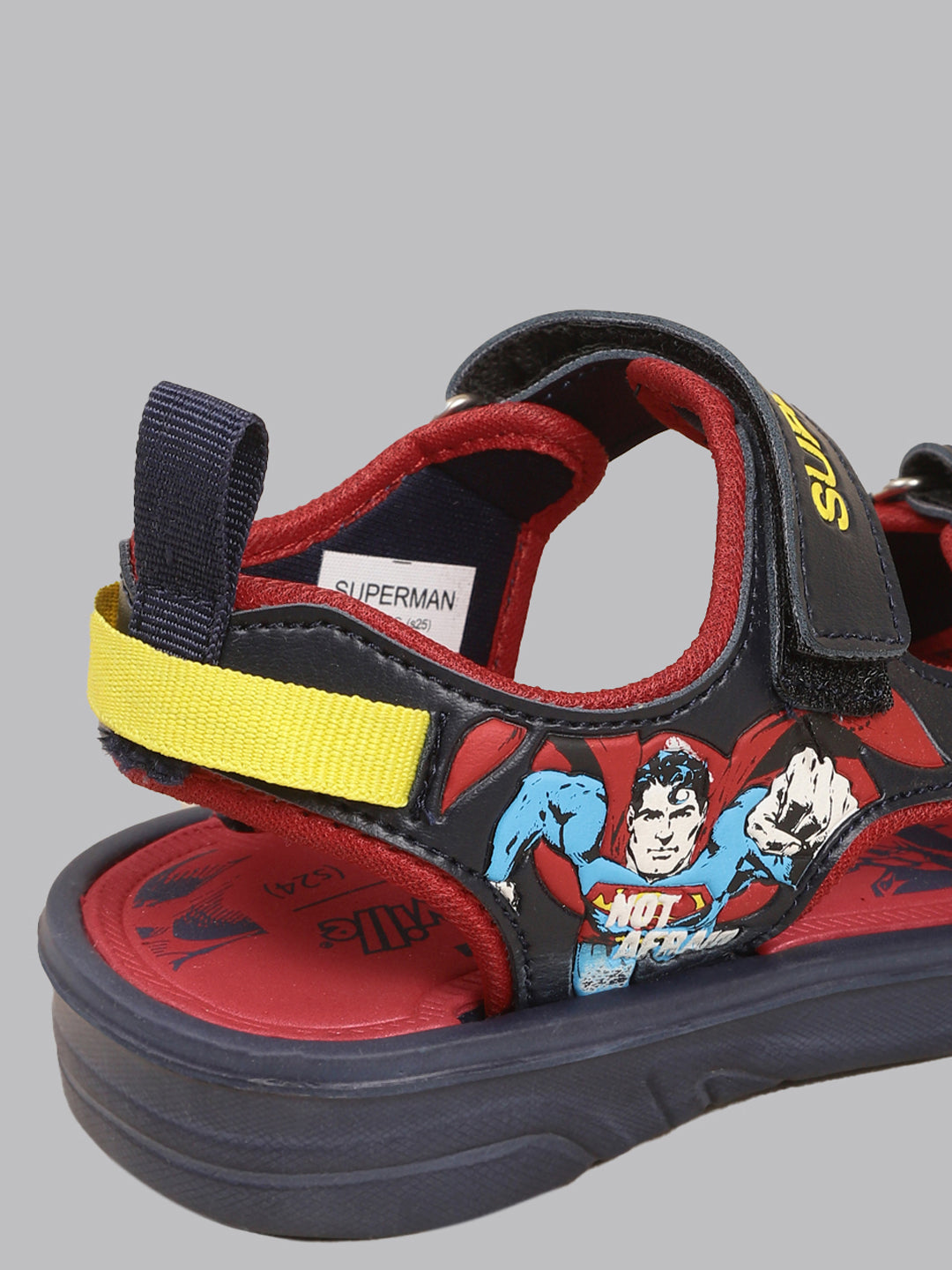 Kids Boys Superman Printed Navy Sandals