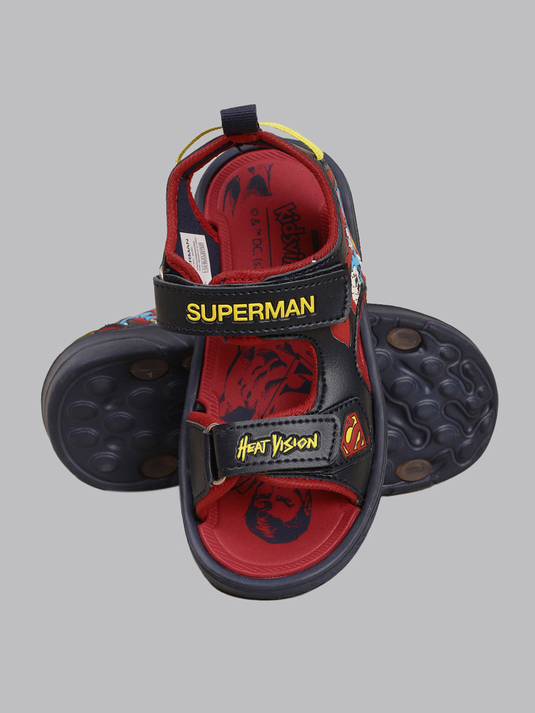 Kids Boys Superman Printed Navy Sandals