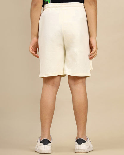 Superman Printed Regular Fit Shorts For Boys