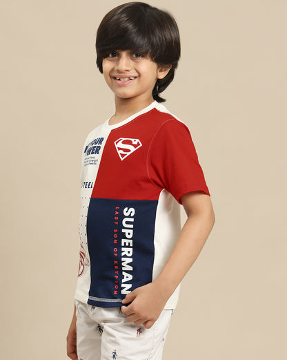 Superman  Regular Fit Tshirt  Boys