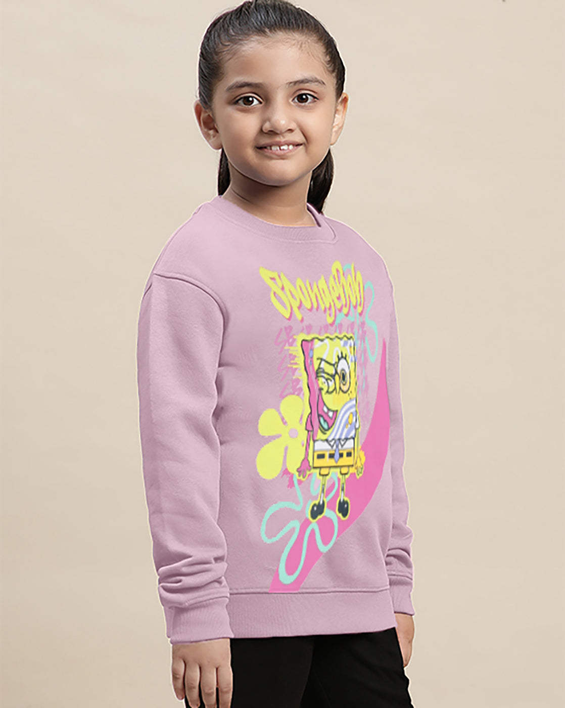 Spongebob Squarepants  Relaxed Fit Sweatshirt  Girls