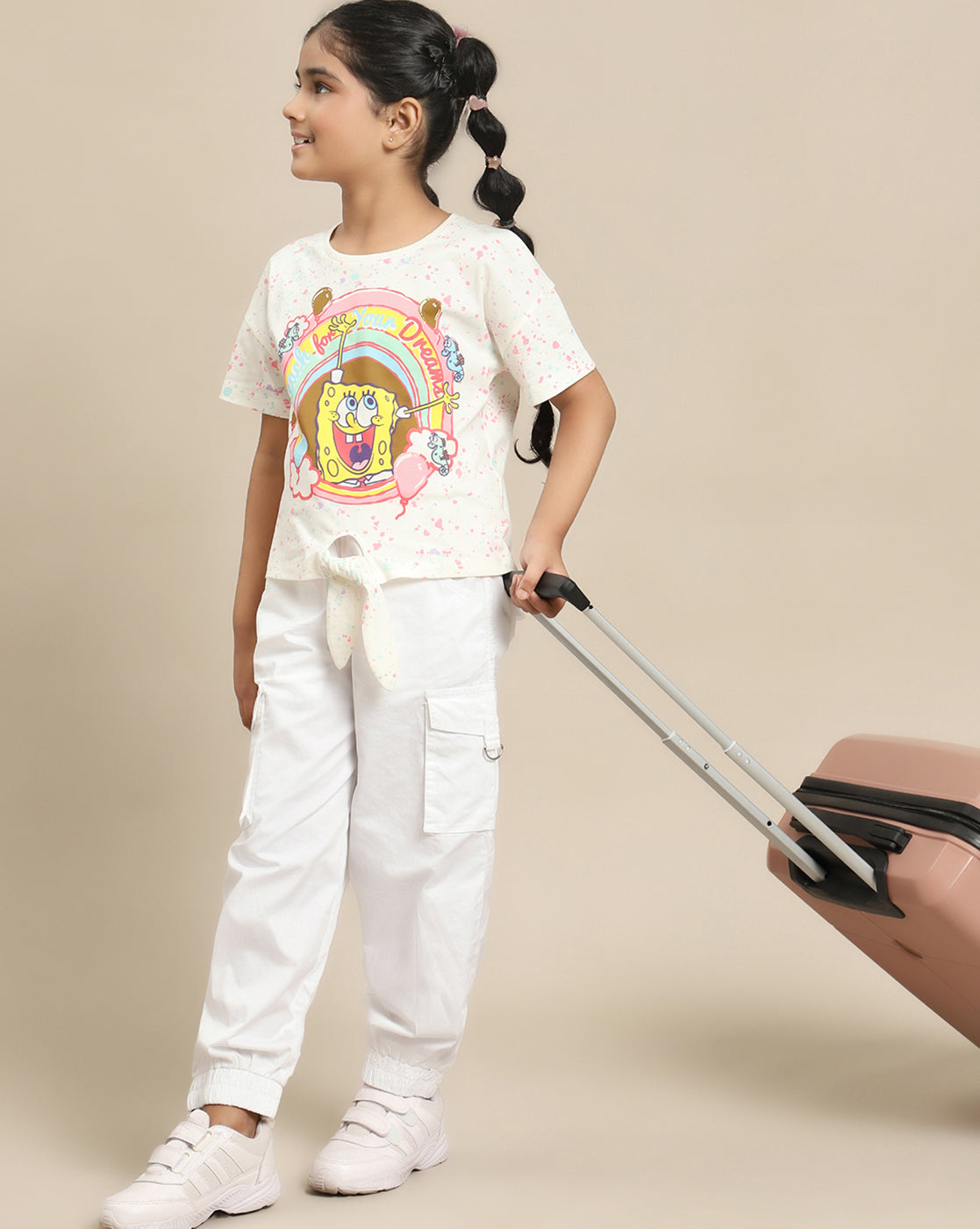 Spongebob Squarepants Printed Relaxed Fit Tshirt For Girls