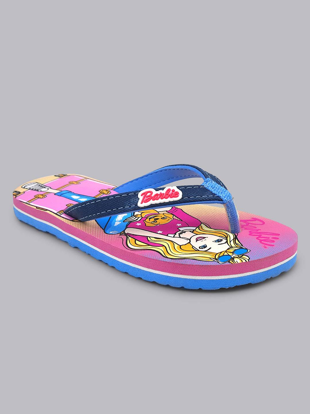 Barbie Purple Flip-Flops For Kids Girls