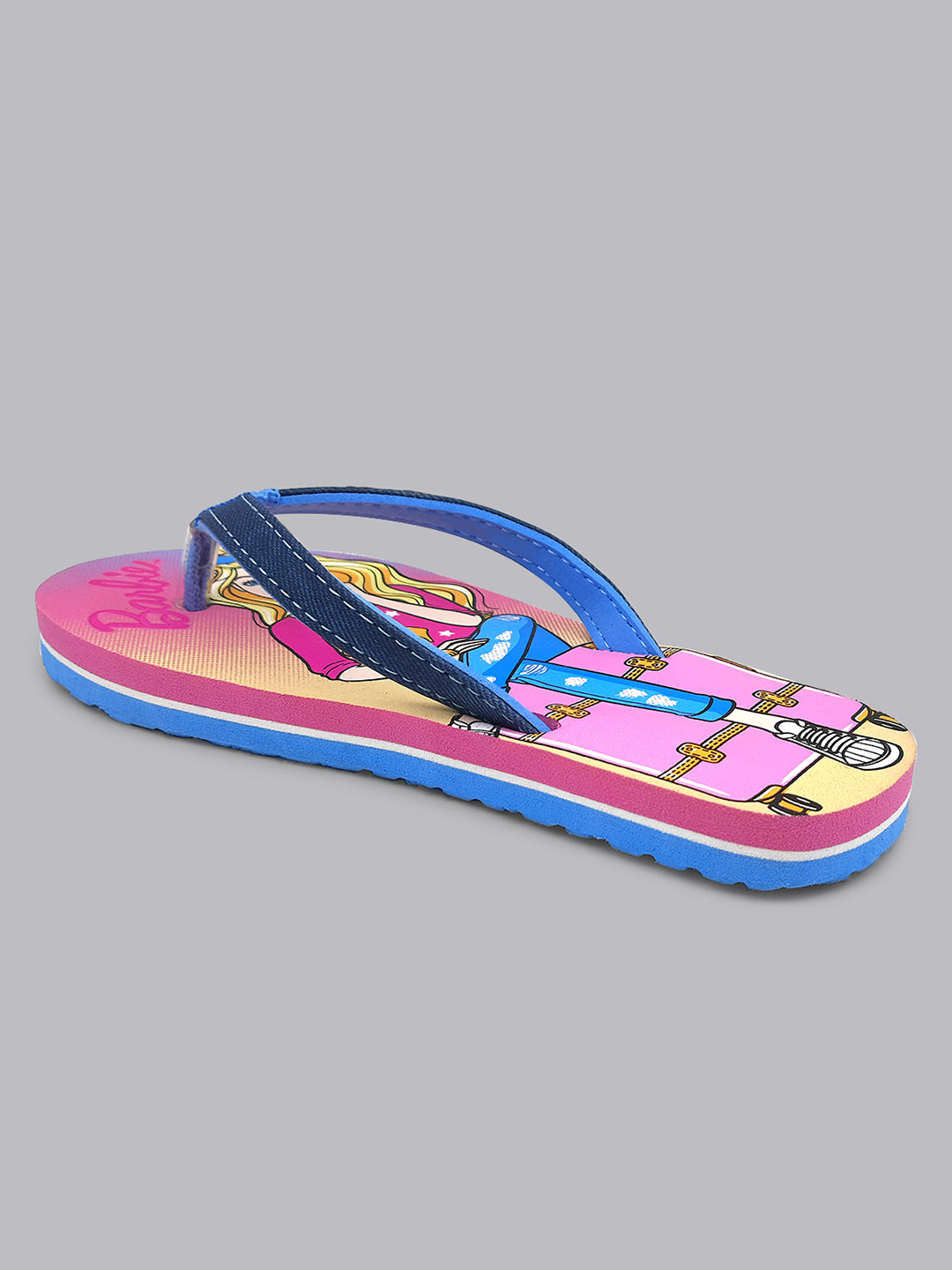 Barbie Purple Flip-Flops For Kids Girls