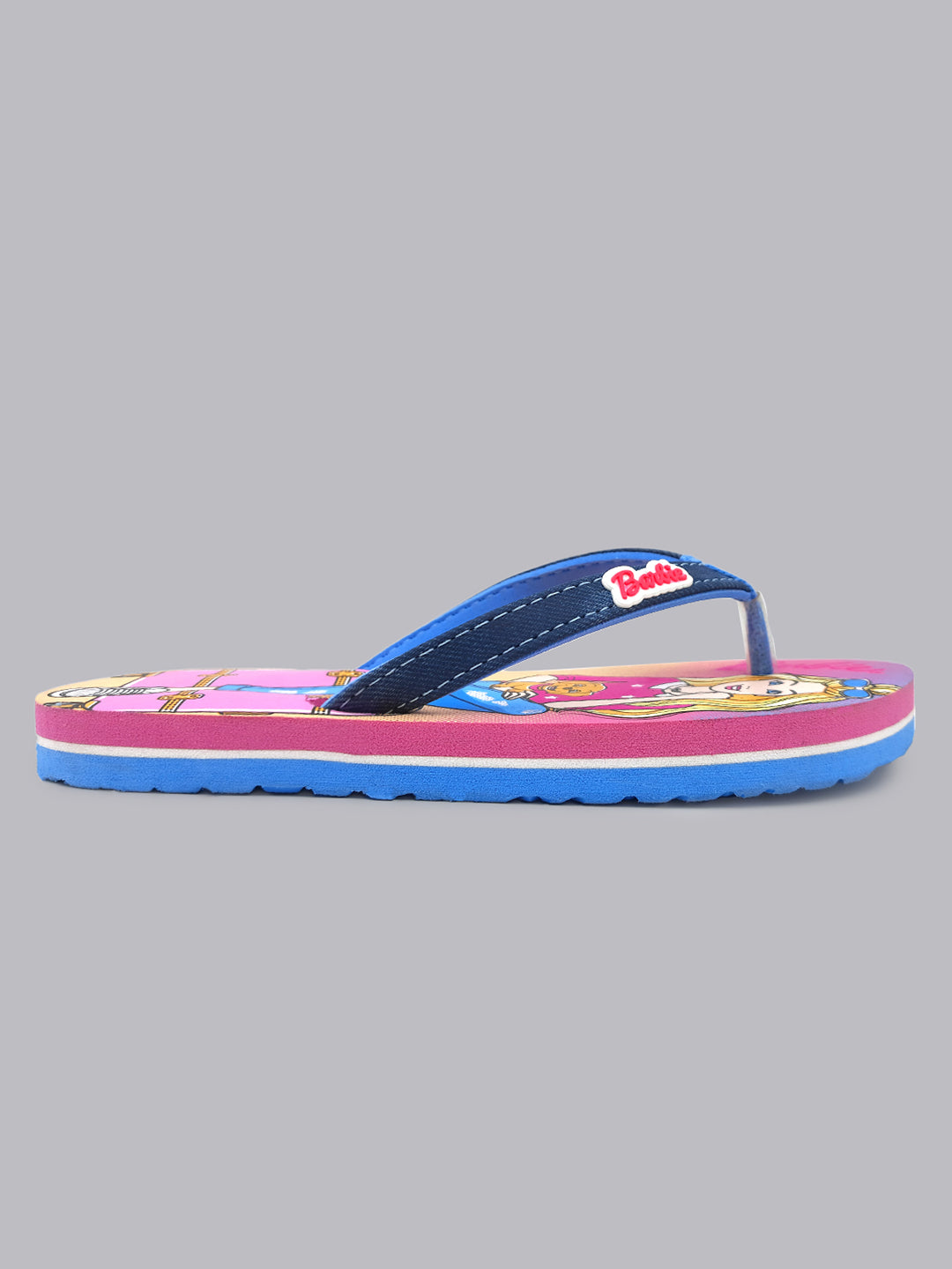 Barbie Purple Flip-Flops For Kids Girls