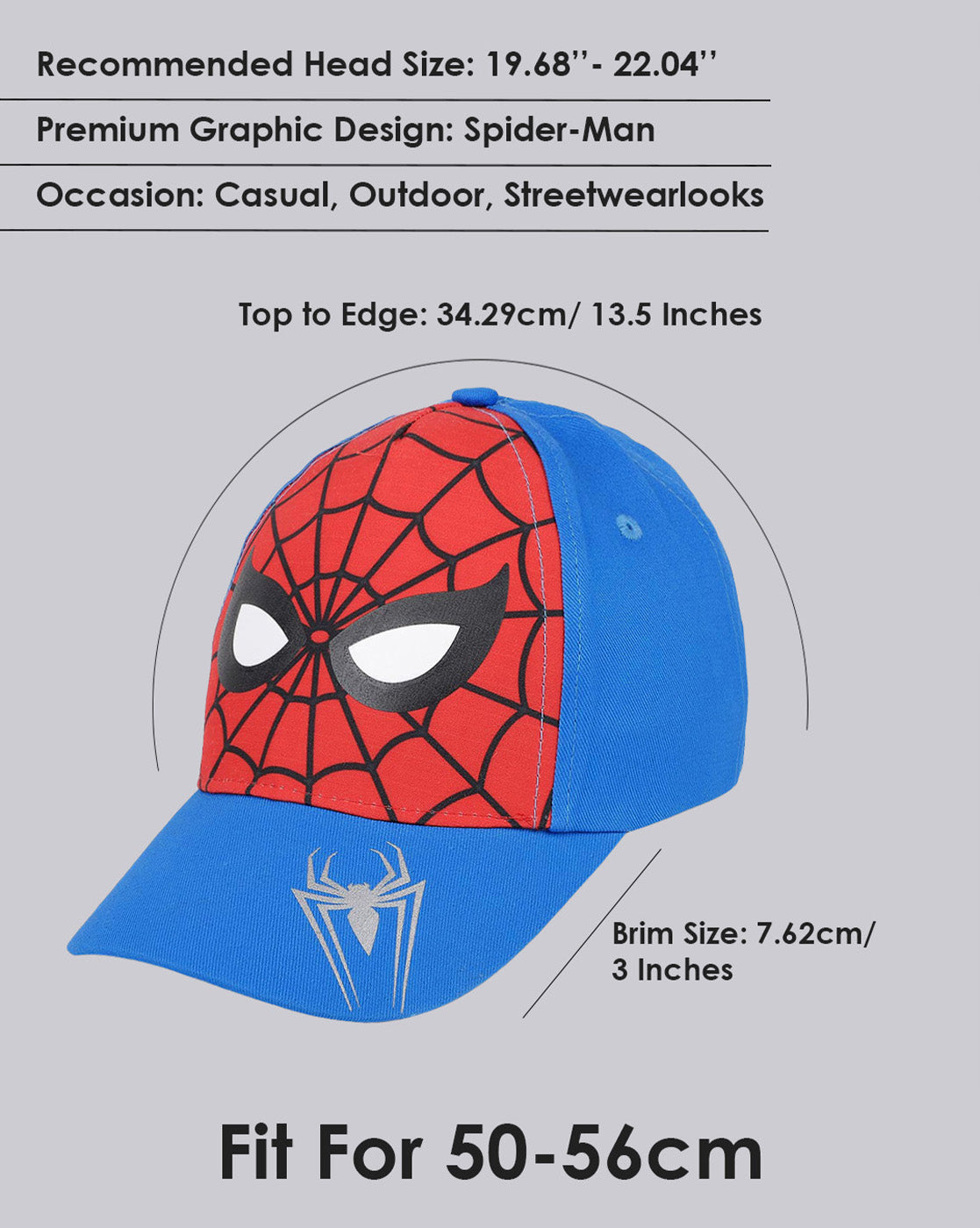 Spiderman printed Caps for Boys