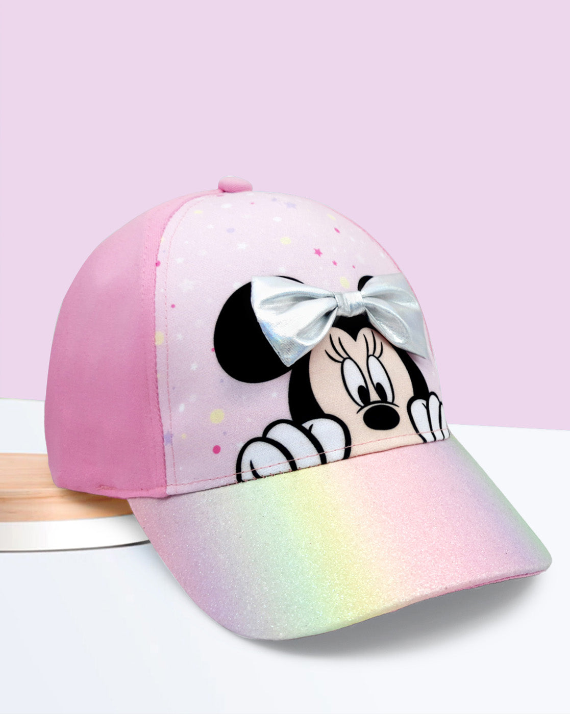 Minnie Printed Cap For Girls