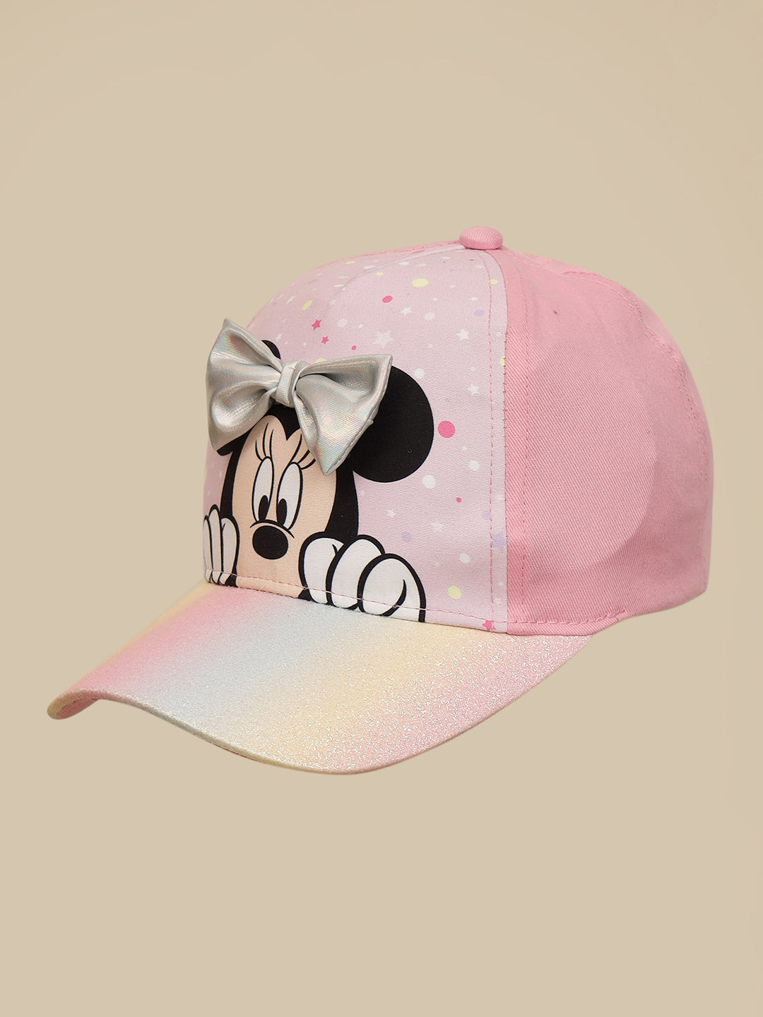 Minnie Printed Cap For Girls