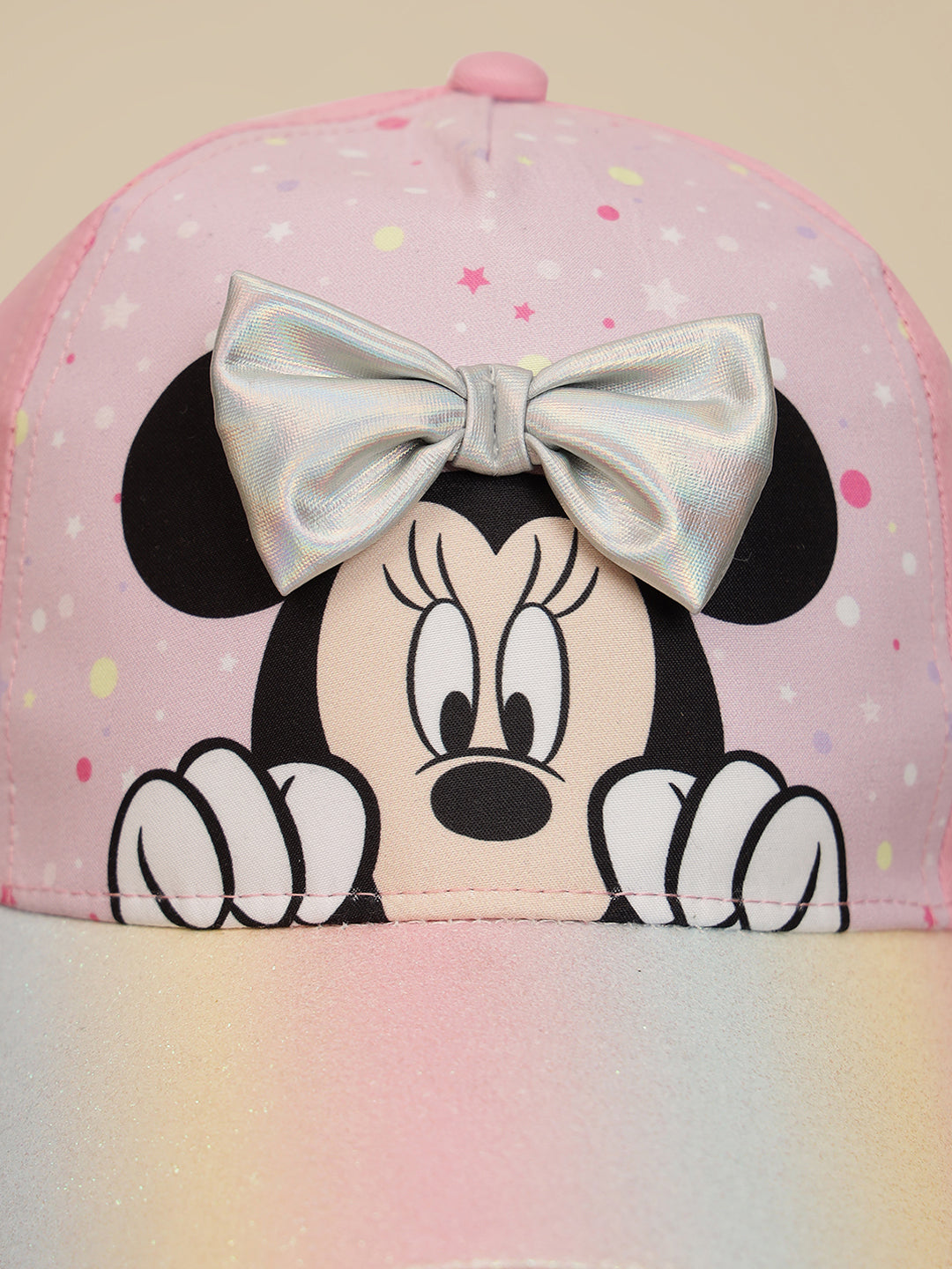 Minnie Printed Cap For Girls
