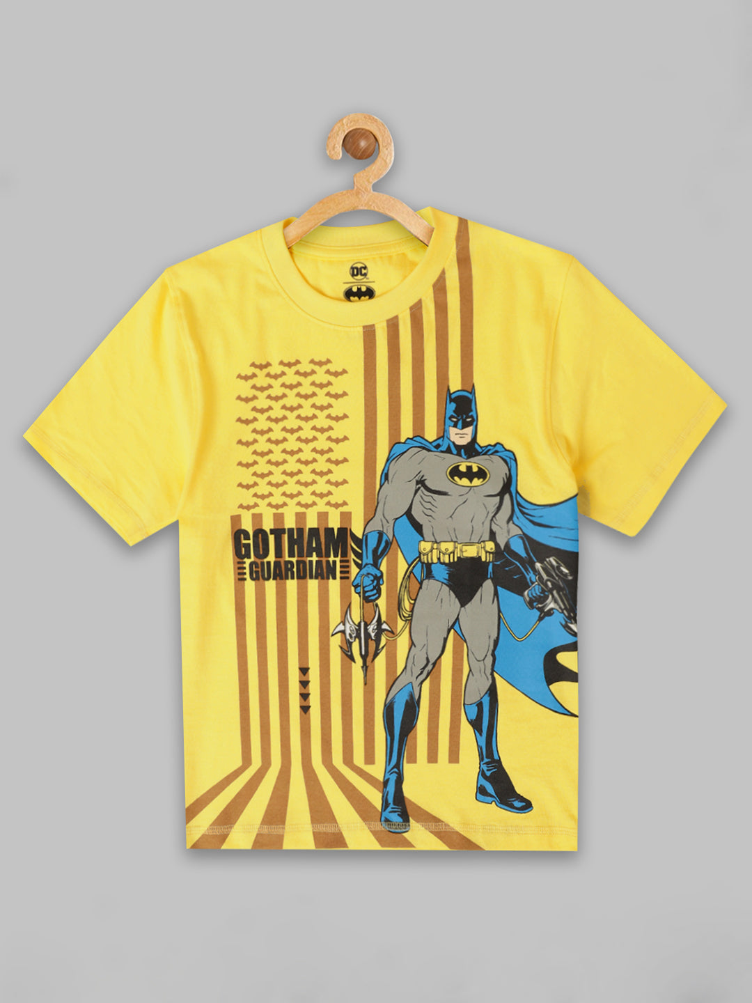 Kids Boys Batman Yellow T-Shirt