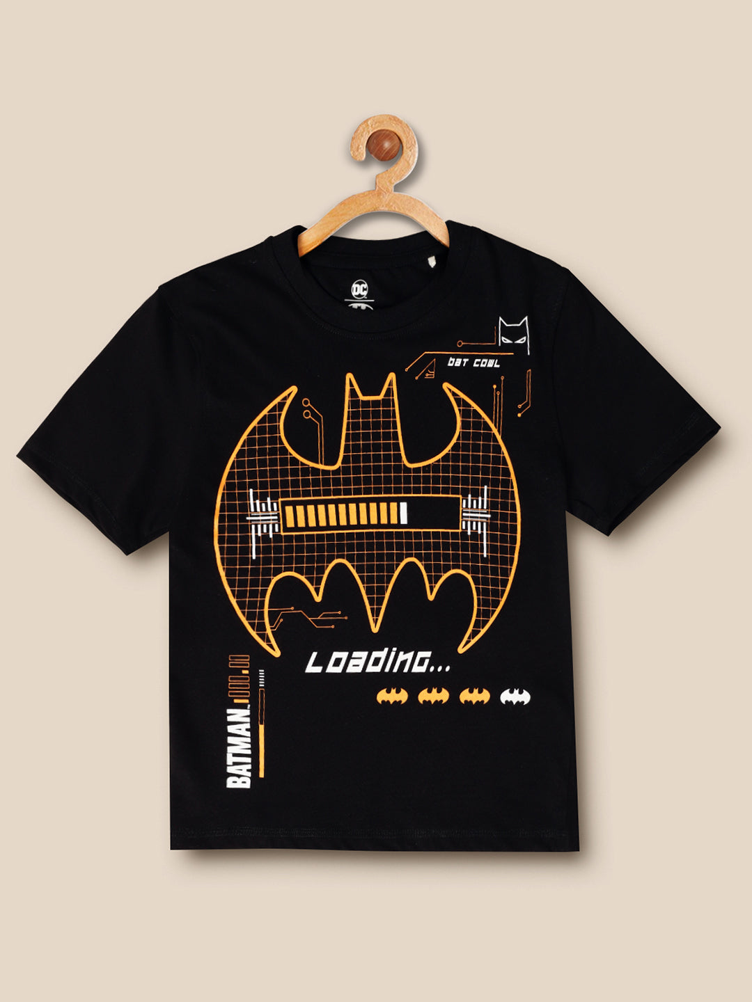 Kids Boys Batman Black T-Shirt