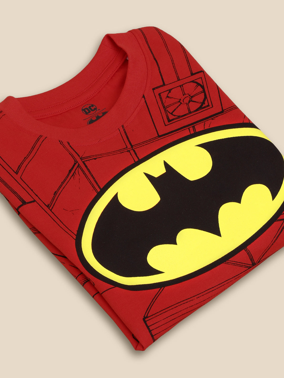 Kids Boys Batman Red T-Shirt
