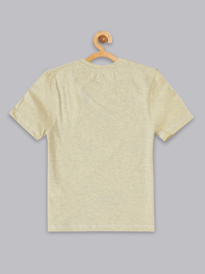 Spider Man Printed Beige Color Tshirt For Boys