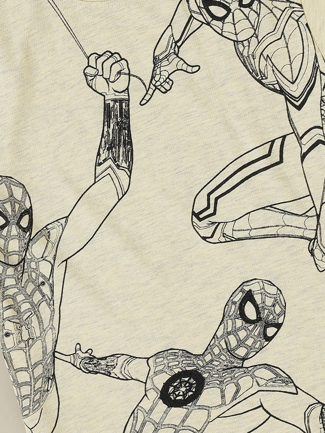 Spider Man Printed Beige Color Tshirt For Boys