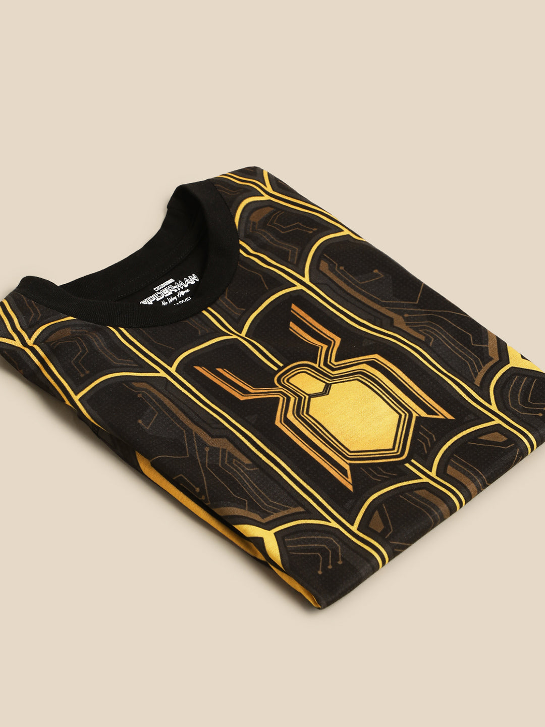 Kids Boys Spiderman Black T-Shirt